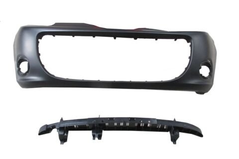 620103839V - RENAULT KANGOO- 4- 18/21; ÖN TAMPON SİYAH SİS/PANJUR DELİKLİ/DARBE EMİCİLİ (İTALYA)