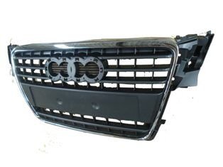 8K08536511Qp - Audı A4- 08/12; Ön Panjur Koyu Gri (Nikelaj Çerçeveli/Sensör Deliksiz) (Tüv)(Tyg)