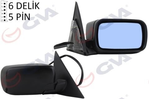 Dış Dikiz Aynası Sağ 3 E46 98 Elektrikli Isıtmalı Astarlı Asferik