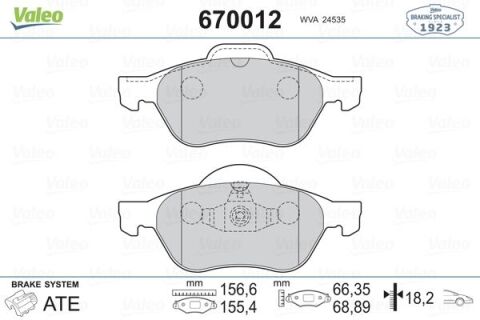 Ön Balata Megane Iı 02 Scenıc Iı 02 Clıo Iıı 05 1.5Dci 1.6 16V 2.0 16V