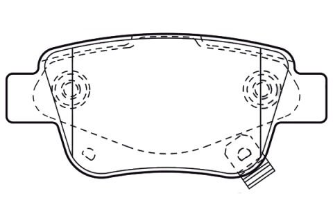 ARKA FREN BALATA TOYOTA AVENSIS 1.6L 3ZZFE VVTi ZZT250 03-08 / 2.0L 1AZ-FE 1AZFSE AZT250 03-08