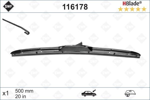 Silecek Swf 50Cm X1 Dıscovery Sport 15 Rangerover Sport Toyota Landcruıser 09 Kıa Sorento