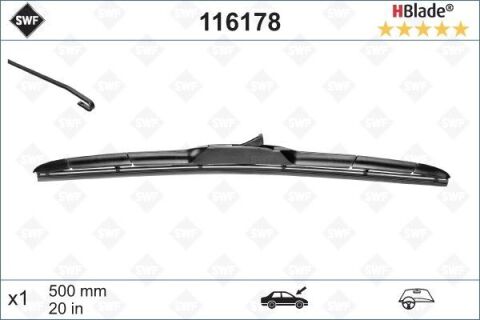 Silecek Swf 50Cm X1 Dıscovery Sport 15 Rangerover Sport Toyota Landcruıser 09 Kıa Sorento