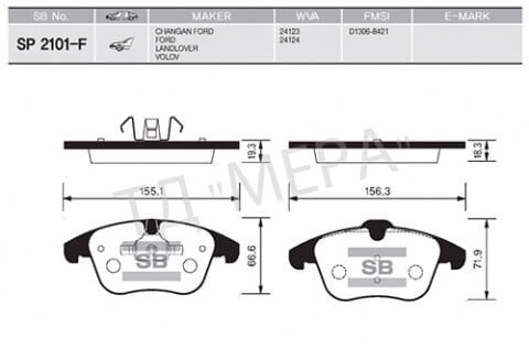 ON FREN BALATASI EVOQUE 12-18 FREELANDER 2 06-14 / MONDEO IV 07 / S MAX GALAXY 07 VOLVO S60 II 1.5 T3 15 18 S80 II 2.0 08 12 V60 I 11 15 V70 III 09 15 XC70 II 09 12