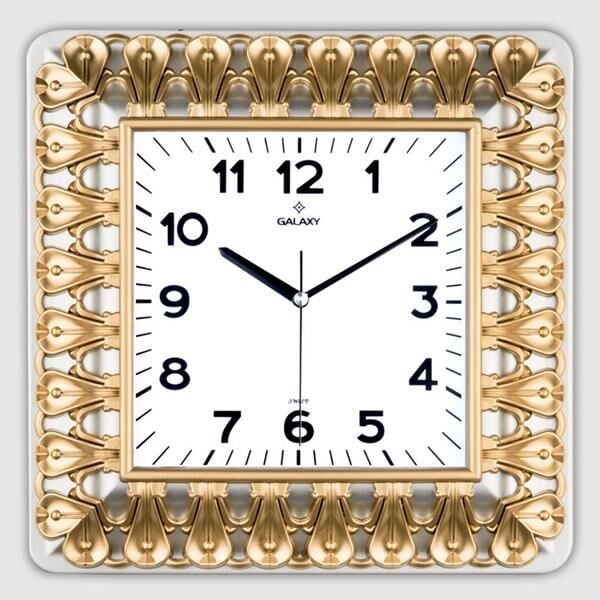 DUVAR SAATİ ÇAP: 35CMx30 AKRİLİK BOYALI ABS ÇERÇEVE MİNERAL CAM SESSİZ AKAR MAKİNE