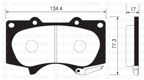 Ön Fren Balata Toyota Hılux 3.0L 1Kd-Ftv Kun26 4X4 09-11 / Land Cruıser 4.0L 1Gr-Fe Grj150 09- 3.0 L 1Kd-Ftv Kdj120 Prado D-4D 03-09 / Mıtsubıshı Pajero 3.2L 4M41 V98W 07-