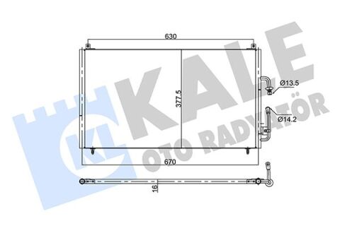 Kondenser Al/Al Peugeot 406
