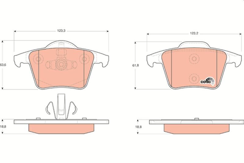 Arka Balata Volvo Xc90 2.5T 02 D5 02 T6 02 D5 V8 05 D5 09 3.2 06 D5 09