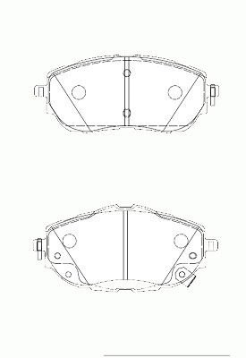 ÖN FREN BALATA TOYOTA AURIS. COROLLA 1.33L 1.6L 1NR-FE 1ZR-FAE NRE180 ZRE181 ZRE185 12- / 1.4L 1ND- FTV NDE180 12-
