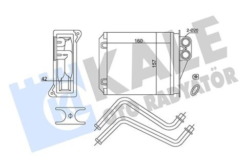 Kalorıfer Radyatoru Arka Mercedes Sprınter B906 06 . Vw Crafter 30-35-50 06