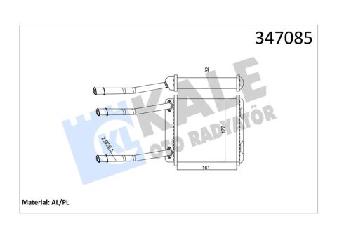Kalorifer Radyatörü Astra F-Calıbra A-Vectra A Borulu Klimasız 175X188X48
