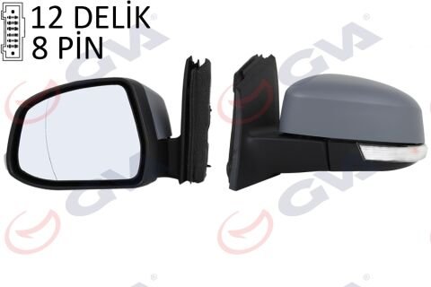 Dış Dikiz Aynası Sol Focus Iıı 11 17 Elektrikli Isıtmalı Sinyalli Katlanır Sensörlü Ç.Aydınlatmalı Astarlı Asferik Vm-6322-1Nebal