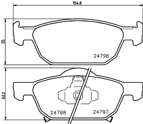 ÖN FREN BALATA HONDA ACCORD 2.0L R20A3 CU 08-