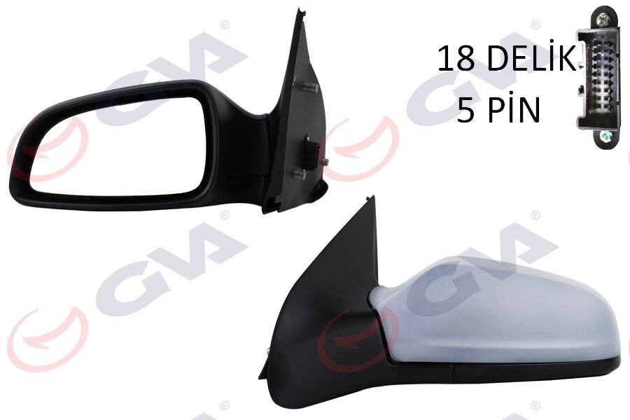 DIŞ DİKİZ AYNASI SOL ASTRA H 04 ELEKTRİKLİ ISITMALI ASTARLI ASFERİK 5 FİŞ VM-968EHPAL 13312982