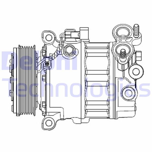 Klıma Kompresoru Ford Focus Iıı 11 1.6 Tdcı Mondeo Iv 07 14 1.6 Tdcı Volvo V60 I 10 V40 10 V50 10 S60 Iı 10 S40 Iı 10 C30 10 1.6D D 4162 T