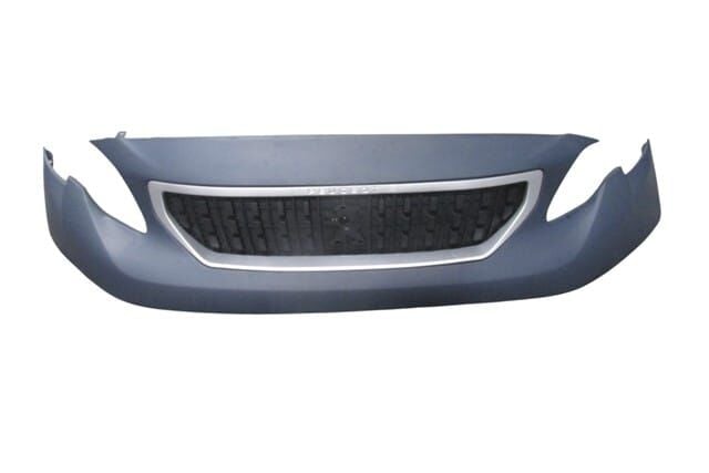 (yeni Ürün!!!)peugeot Expert- 17/23; Ön Üst Tampon Astarlı Panjurlu Komple/gümüş Gri Çıtalı (tw)
