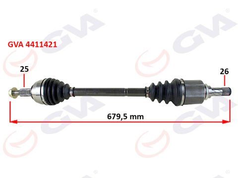 KOMPLE AKS SOL MEGANE 3-FLUENCE 1.5 DCİ 6 VİTES 09 680mm