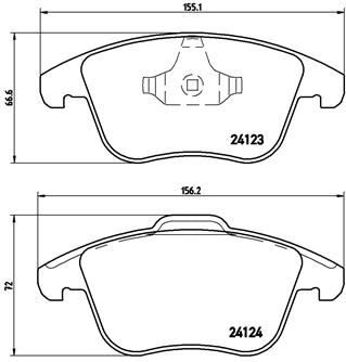 On Fren Balatası Evoque 12-18 Freelander 2 06-14 / Mondeo Iv 07 / S Max Galaxy 07 Volvo S60 Iı 1.5 T3 15 18 S80 Iı 2.0 08 12 V60 I 11 15 V70 Iıı 09 15 Xc70 Iı 09 12