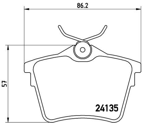 ARKA FREN BALATASI PEUGEOT P407 1.6 HDI 1.8-2.0 04 607 00 CITROEN C5 08