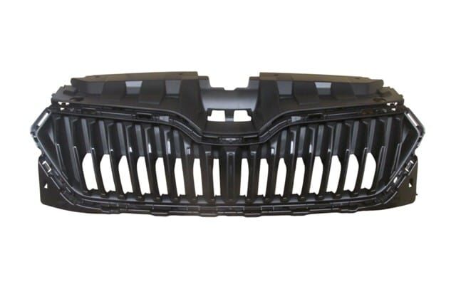 Skoda Fabıa- 19/21; Ön Panjur Siyah (üst Koruma Plastikli) (tyg) - 6V0853653C9B9