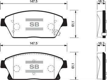 ÖN FREN BALATA OPEL ASTRA J 10- / MOKKA 13- / ZAFIRA C 11- / CHEVROLET CRUZE 1.6L J300 09- / TRAX 1.4L 1.6L 11- 16 İNÇ 300mm