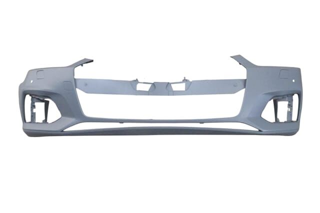 Audı A5- 17/19; Ön Tampon Astarlı Gri (sensör/far Yıkama Delikli/çeki Demiri Kapaklı)(tyg) - 8W6807065DGRU