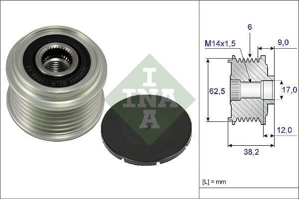 ALTERNATÖR KASNAĞI RULMANLI TOYOTA AURIS COROLLA 1.4L 1NDTV NDE120 NDE150 5VİTES 04-09