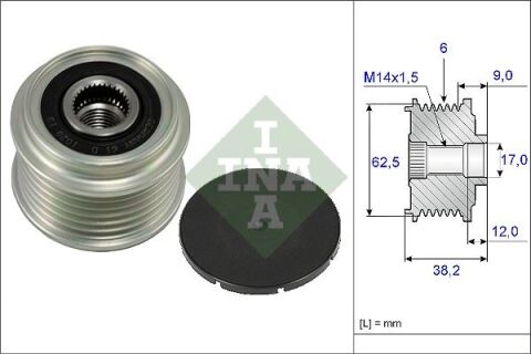 ALTERNATÖR KASNAĞI RULMANLI TOYOTA AURIS COROLLA 1.4L 1NDTV NDE120 NDE150 5VİTES 04-09