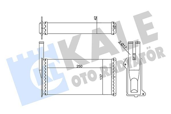 Kalorifer Radyatörü Sıerra Ac Klimasız 249X134X42