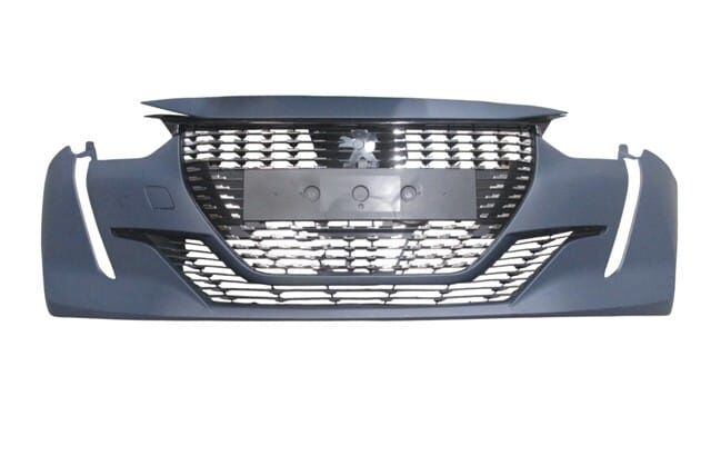 (yeni Ürün!!!)peugeot 208- 20/23; Ön Tampon Astarlı Panjurlu Komple/çeki Kapaklı/braketli (tw)