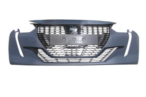 (yeni Ürün!!!)peugeot 208- 20/23; Ön Tampon Astarlı Panjurlu Komple/çeki Kapaklı/braketli (tw)