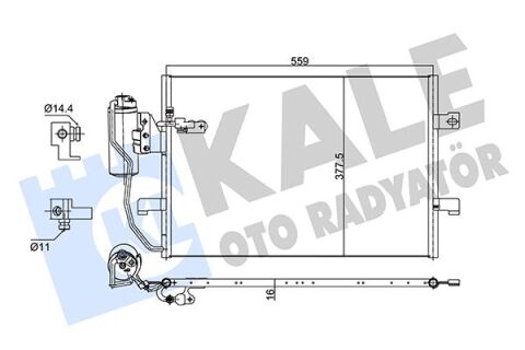 Klıma Radyatoru Mercedes W168 W414