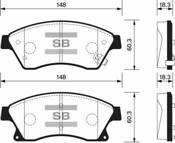 ÖN FREN BALATA CHEVROLET CRUZE 1.6L J300 09- / OPEL ASTRA J 09- 276 mm fren diski için - 15 inc jant