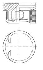 PISTON SEGMAN STD 82.00mm MERCEDES M271 Kompressor W203 CL203 W204 S204