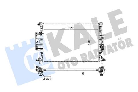 Motor Su Radyatoru Ford Grand C Max 11 Focus Iıı 11 Kuga Iı 14 At Mt 26Mm 1.5 Ecoboost 2.0 Duratorq