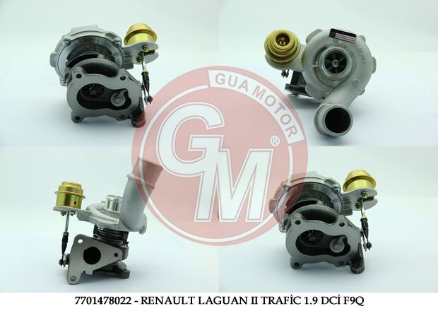 7701478022-TURBO LGN II-TRAFIC II-MASTER II-MGN 1.9 DCİ F9Q -MOVANO-VIVARO 1.9 DTİ