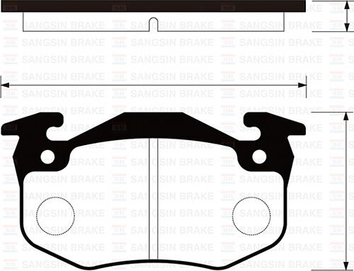 ARKA FREN BALATA RENAULT R9 R19 MEGANE I / CLIO I II / PEUGEOT 106 96- 206 00- 306 97-01 / CITRO EN SAXO 96- / XSARA 97- İNCE TİP