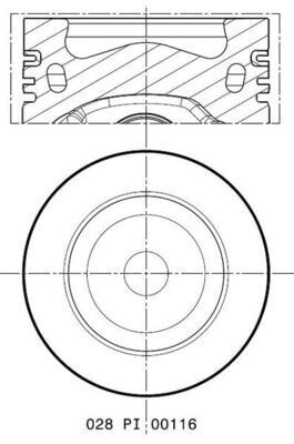 PISTON SEGMAN 81.50MM 0.50 AMAROK CADDY III-IV GOLF VI 2.0 TDI 05- CKUB CFHC CBBB CBDC CLCA
