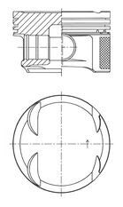 PISTON SEGMAN STD 82.00mm MERCEDES M271 Kompressor W204 S204 CL203