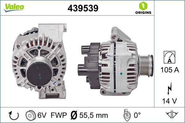 Alternatör Fıat Linea-Doblo-Fıorıno 1.3 Multijet-Opel Astra H 1.3 105 Amper