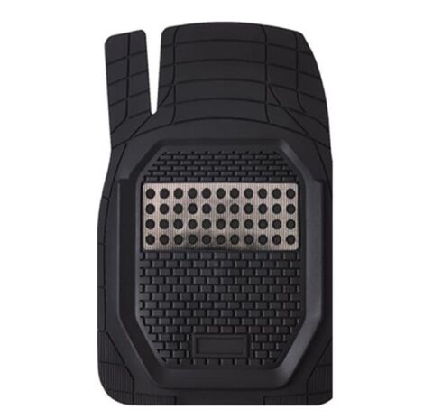 Knk Paspas Hasırlı Plus Kulaklı Paspas Kromlu Siyah Krom Kırmızı Ön : 73Cmx51Cm Arka: 48Cmx50Cm