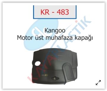MOTOR ÜST KORUMA KAPAĞI CLIO II-KNG II-DACIA LOGAN-SANDERO 1.5 DCI K9K