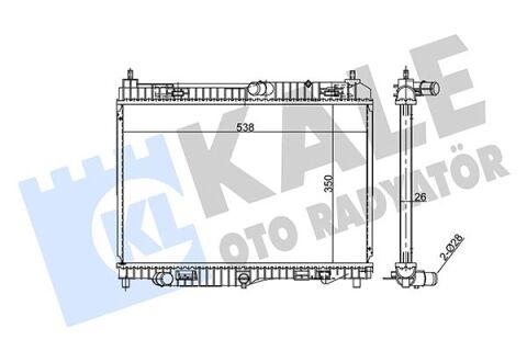 Radyatör Al/Pl/Brz B-Max-Ecosport-Fıesta Vı-Transıt Courıer 1.0