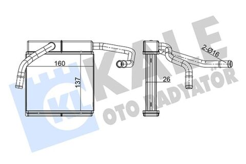 Kalorifer Radyatoru Brazıng Al/Al Ford Ranger 98 06 Mazda B-Bt-50