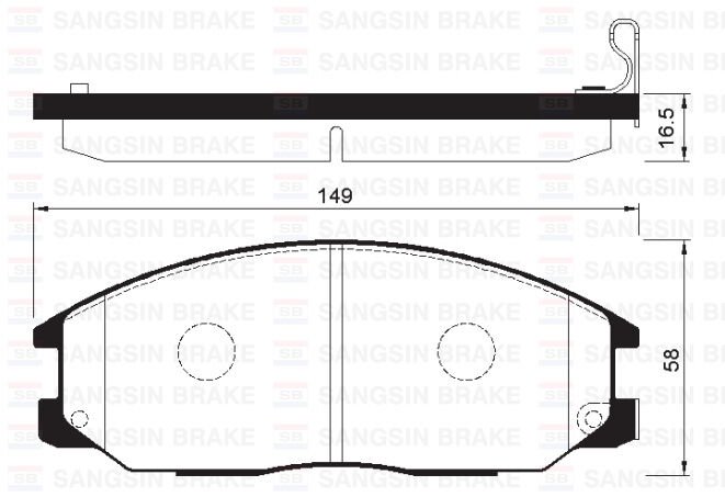 ÖN FREN BALATA SSANGYONG ACTYON. KYRON 2.0L Xdi 4x4 06- / REXTON 2.7L Xdi 4x4 04-