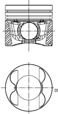 PISTON SEGMAN 0.25 83.25mm MERCEDES OM651 W204 C218 W212 W166 W221 W639 B906 B907 B910