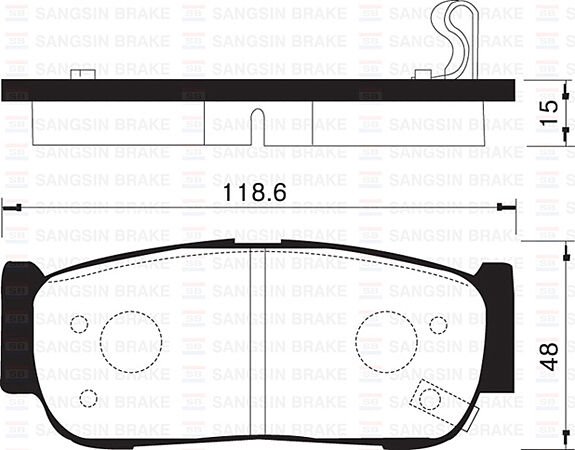 ARKA FREN BALATA HYUNDAI SANTAFE 2.0L CRDi 06-