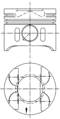 PISTON SEGMAN 0.50 88.50mm MERCEDES OM611 OM612 OM613 W203 W210 W163 W220 W638 B901 B905 Euro 3