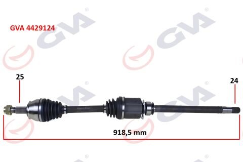 AKS KOMPLE SAĞ BIPPER-NEMO 1.3 HDI 10 FIORINO 1.3 MJTD Euro5 MOT. 13 İÇ AKS KAFALI