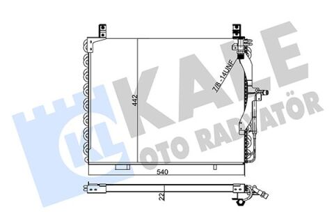 Klıma Radyatoru Mercedes W124 S124 A124 C124